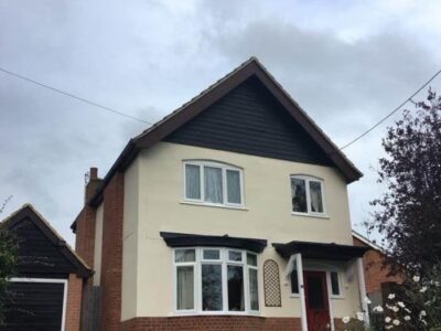 Exterior house rendering after Crawley
